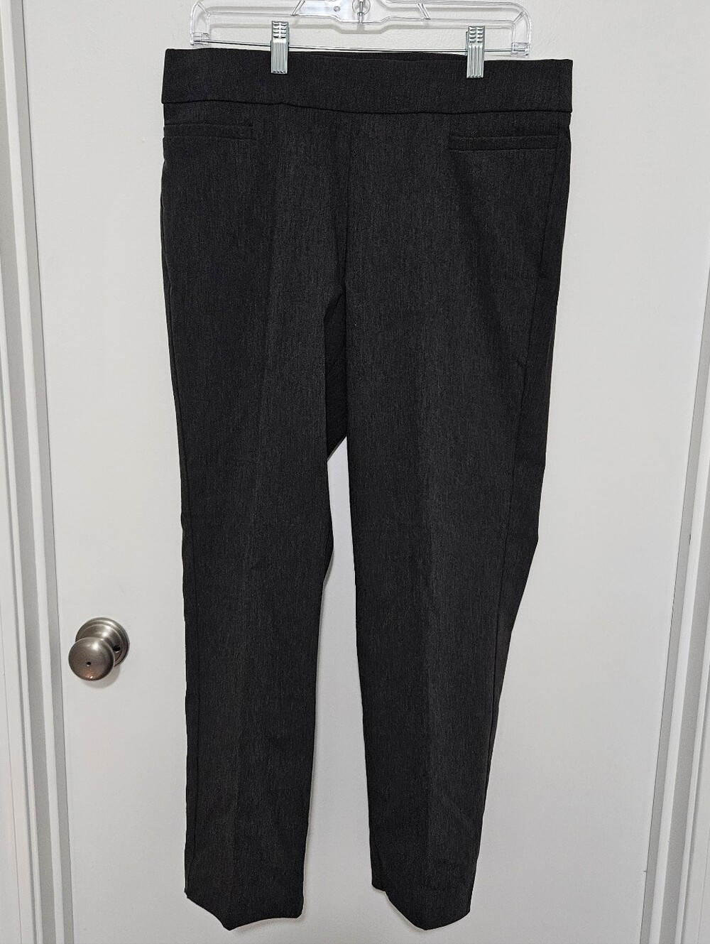 Liz‎ Claiborne Lisa Straight Leg Mid-rise Dark Gray Dress Pants Size 12P